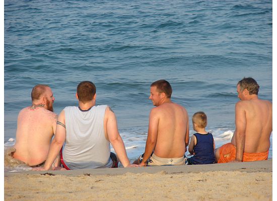 boys on beach